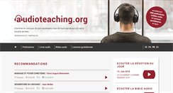 Desktop Screenshot of fr.audioteaching.org