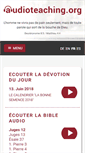 Mobile Screenshot of fr.audioteaching.org