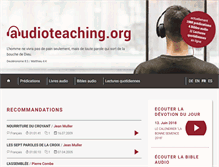 Tablet Screenshot of fr.audioteaching.org